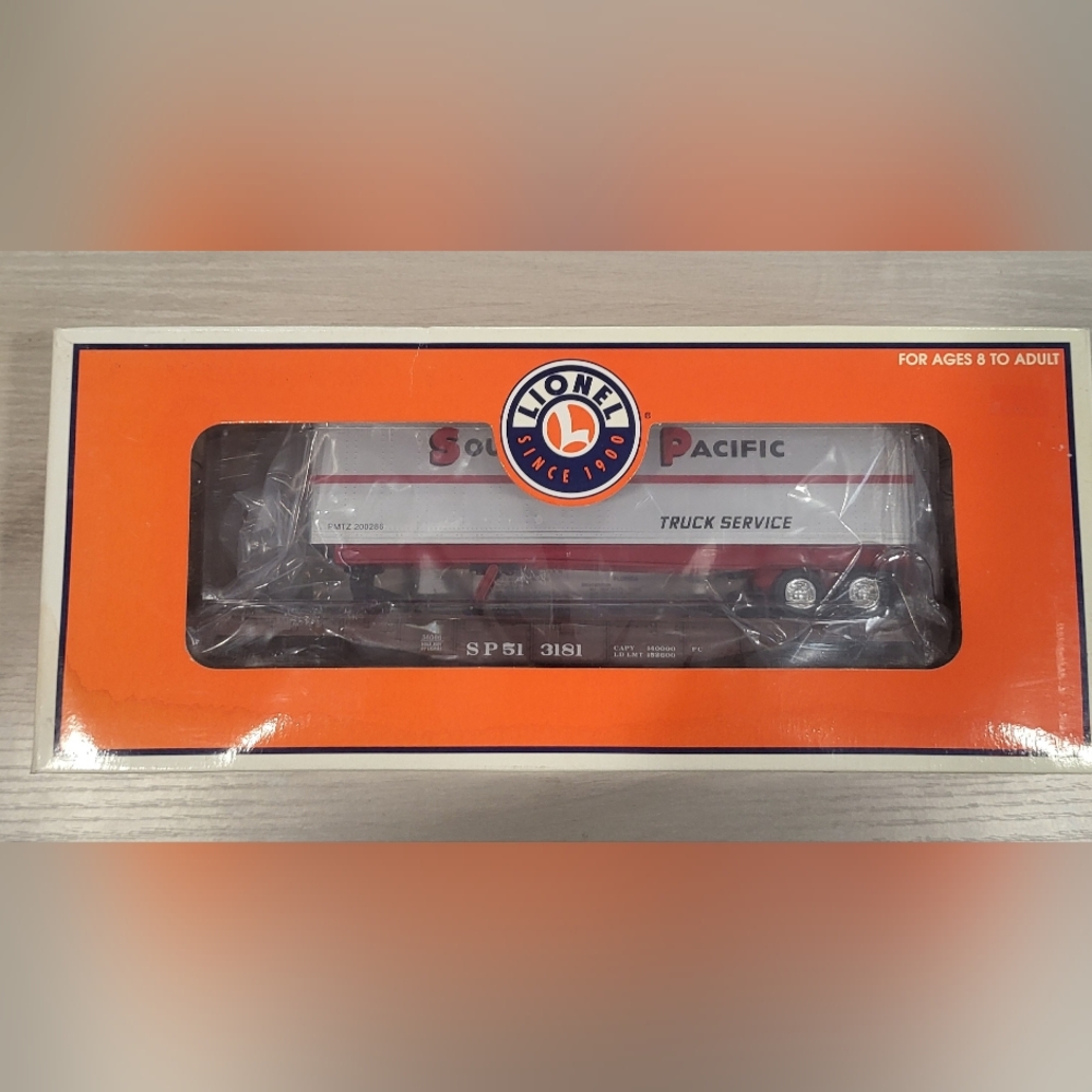 Lionel Trains Southern Pacific Flatca With Trailer